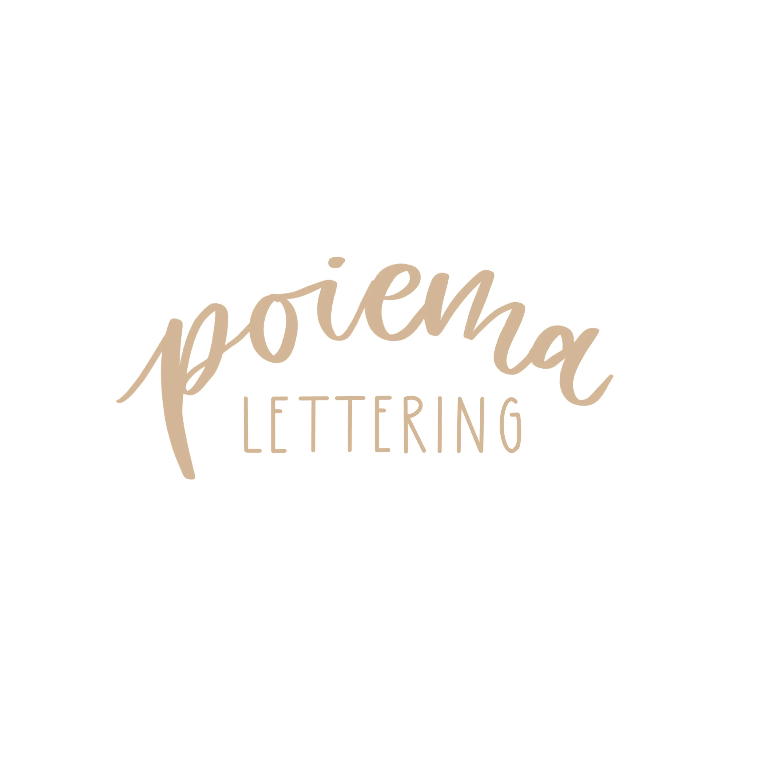 Poiema Lettering Logo