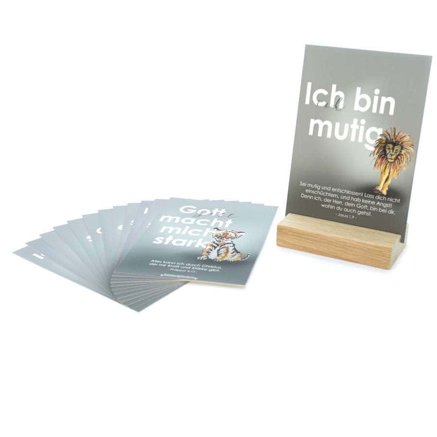 13er Mutmach-Kartenset IDENTITÄT 1 Motivationskarten mit geistlichen Sprüchen für Christen, Inspiration und Glaubensstärke.
