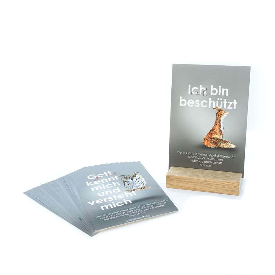 13er Mutmach-Kartenset WURZELN 1 Glaubensbotschaften für Christen, christliche Karten, katholische Geschenke, religiöse Andachten.