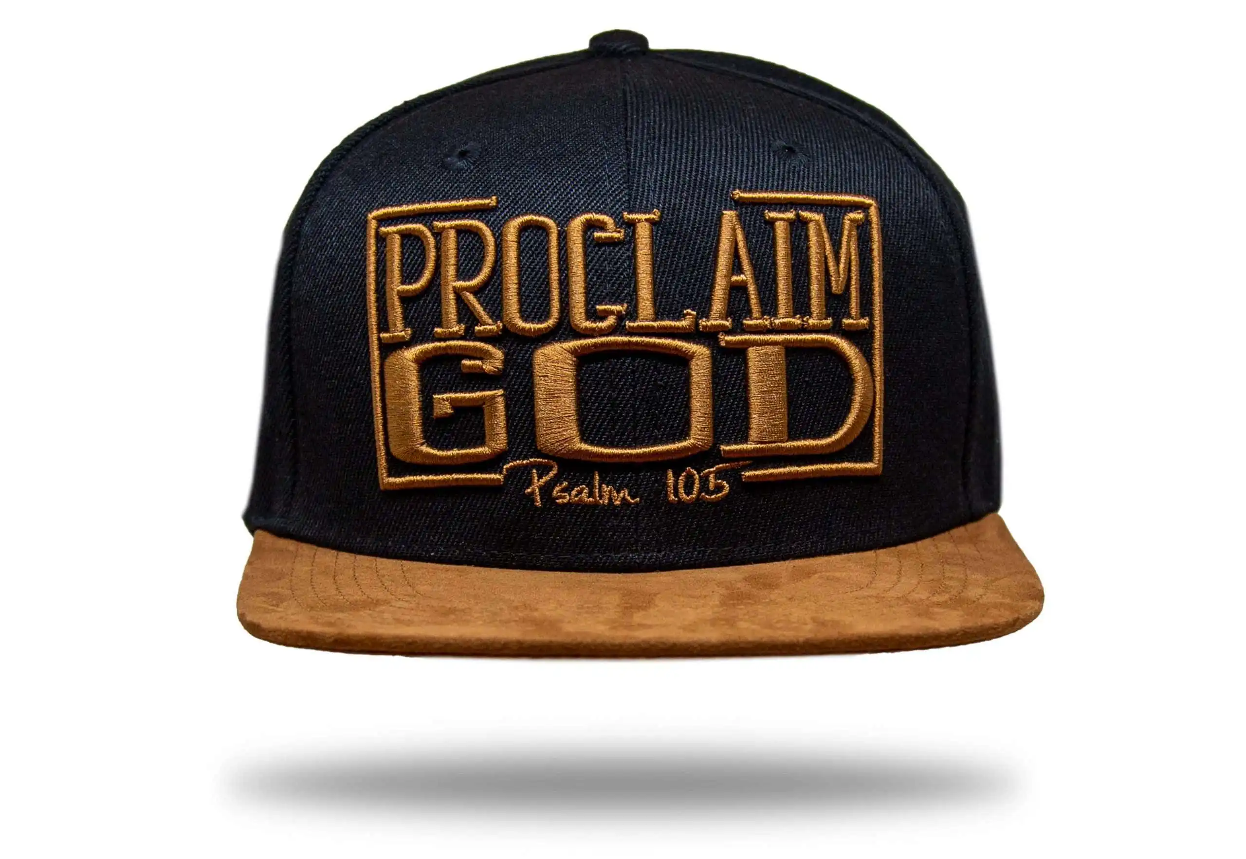 Glaubensbasierte Mütze mit "Proclaim God" Stickerei, christliches Merchandising.