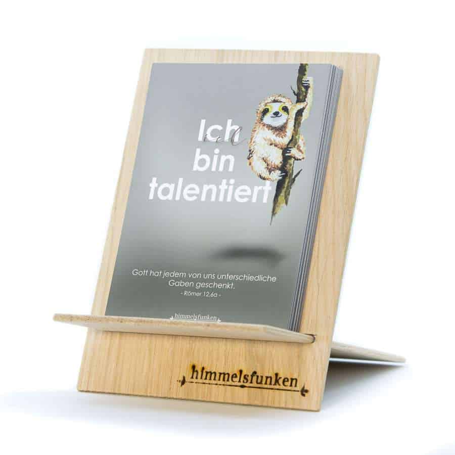 52er Mutmach-Kartenset STEINSCHLEUDER 2 Gotteslob, christliche Geschenke, christliche Dekoration, Bibelvers, christliche Motivation.