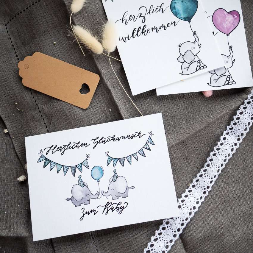 Eltern, Baby-Kartenset 1 Trauung Glückwunschkarten für Kinder, christliche Babysprüche, christliche Grußkarten.