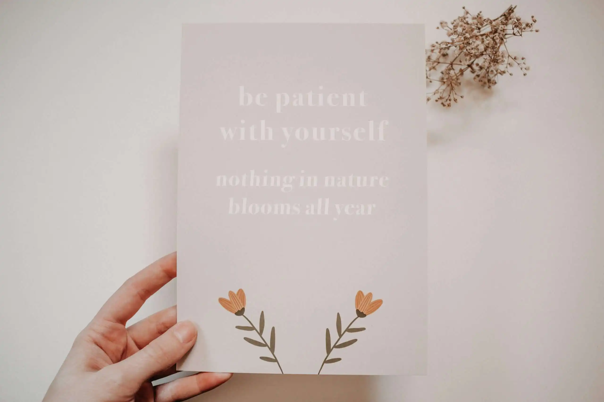 Sanfte christliche Botschaft auf Karte, Glaube, Liebe, Inspiration, Hoffnung, christliche Inspiration.