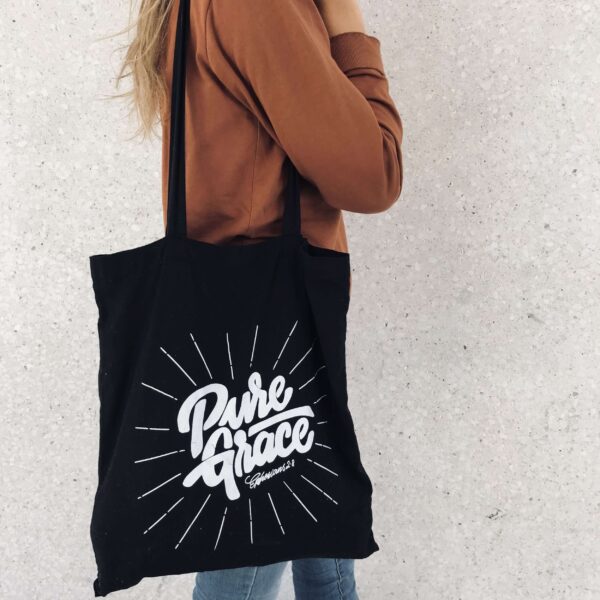 Glaubensbasierte Einkaufstasche mit christlichem Motiv, umweltfreundlich, Mode für Christen.