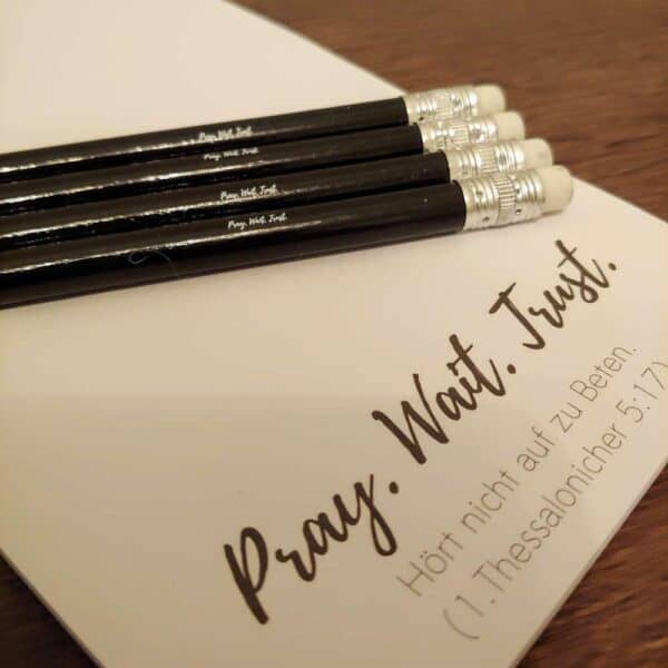 Gebetszubehör mit Bibelvers, christliche Schreibwaren, christliche Geschenke, Bibelverse Dekoration.