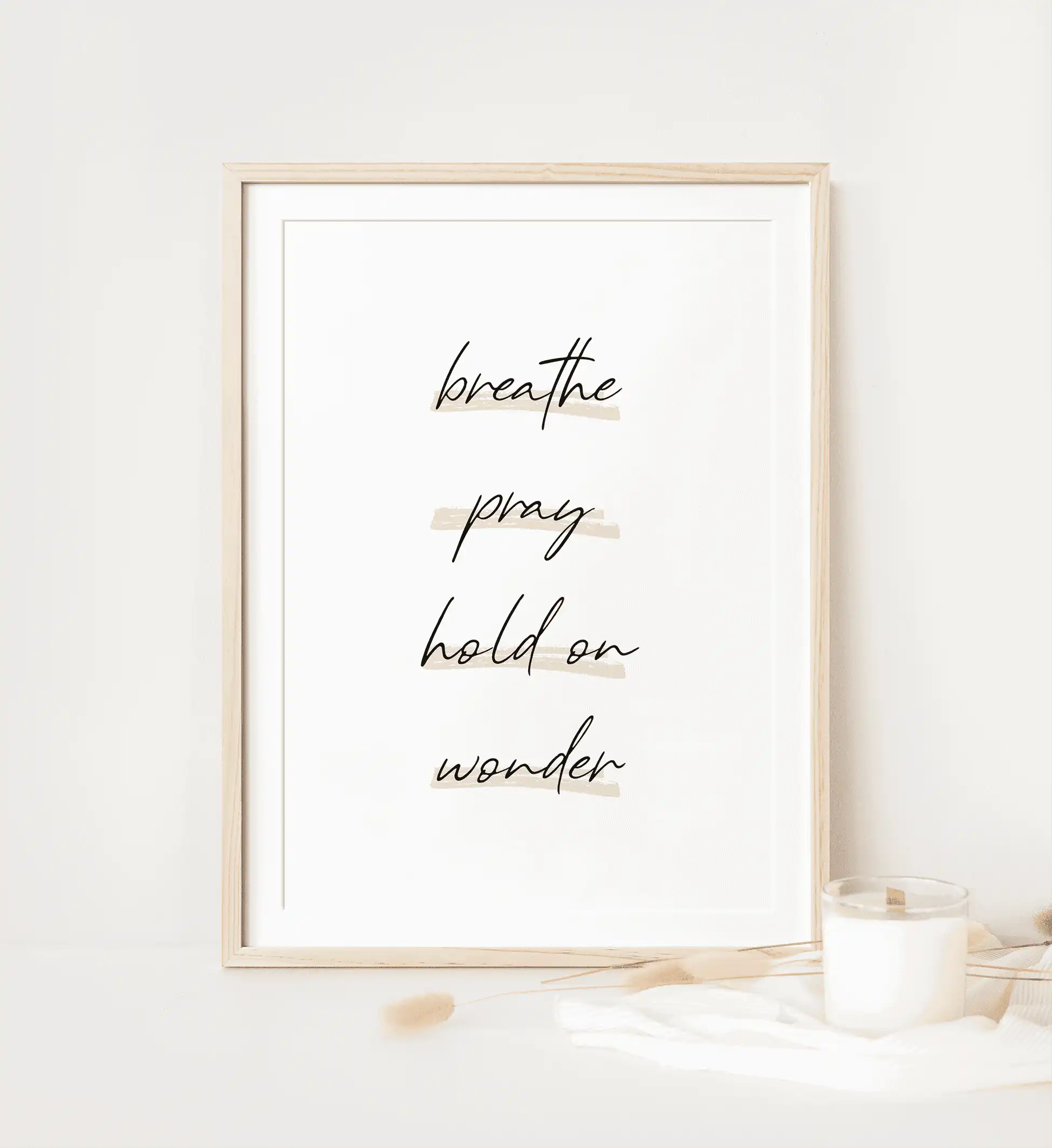 Inspirierende christliche Wanddekoration mit Bibelvers, christliches Zuhause, spirituelle Dekoration.