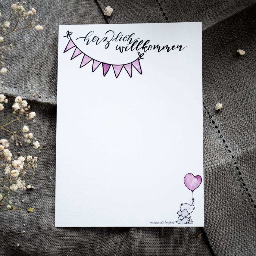 Eltern, Baby-Kartenset 4 Herzliche Willkommenskarte mit Bibelillustration für christliche Grüße.