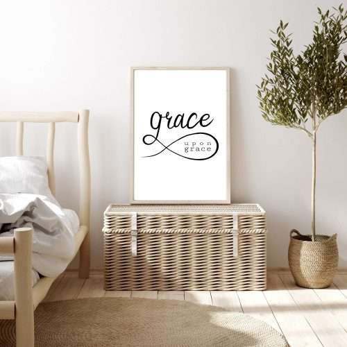 christliches Produkt POSTER GRACE UPON GRACE