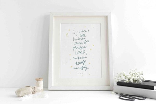 Glaubenswerte christliche Motivation Wandkunst.