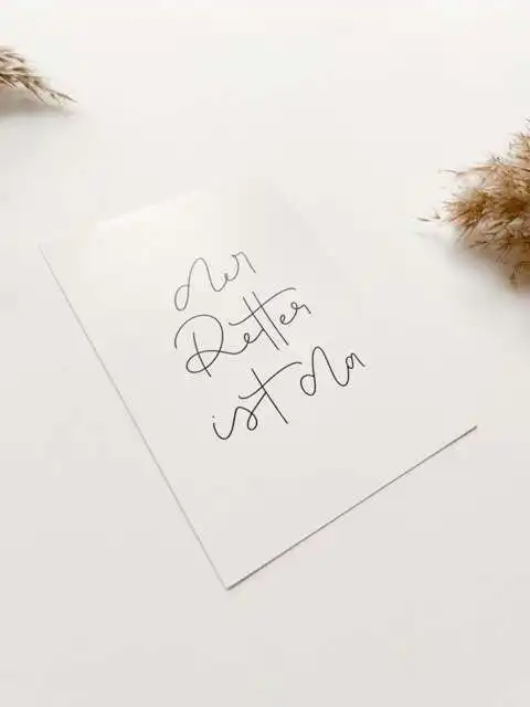 3er Set Christliche Postkarte | DIN A6 | der Retter ist da | Ostern 3 Inspirierende christliche Botschaften auf handgeschriebenen Karten, spirituelle Motivation.