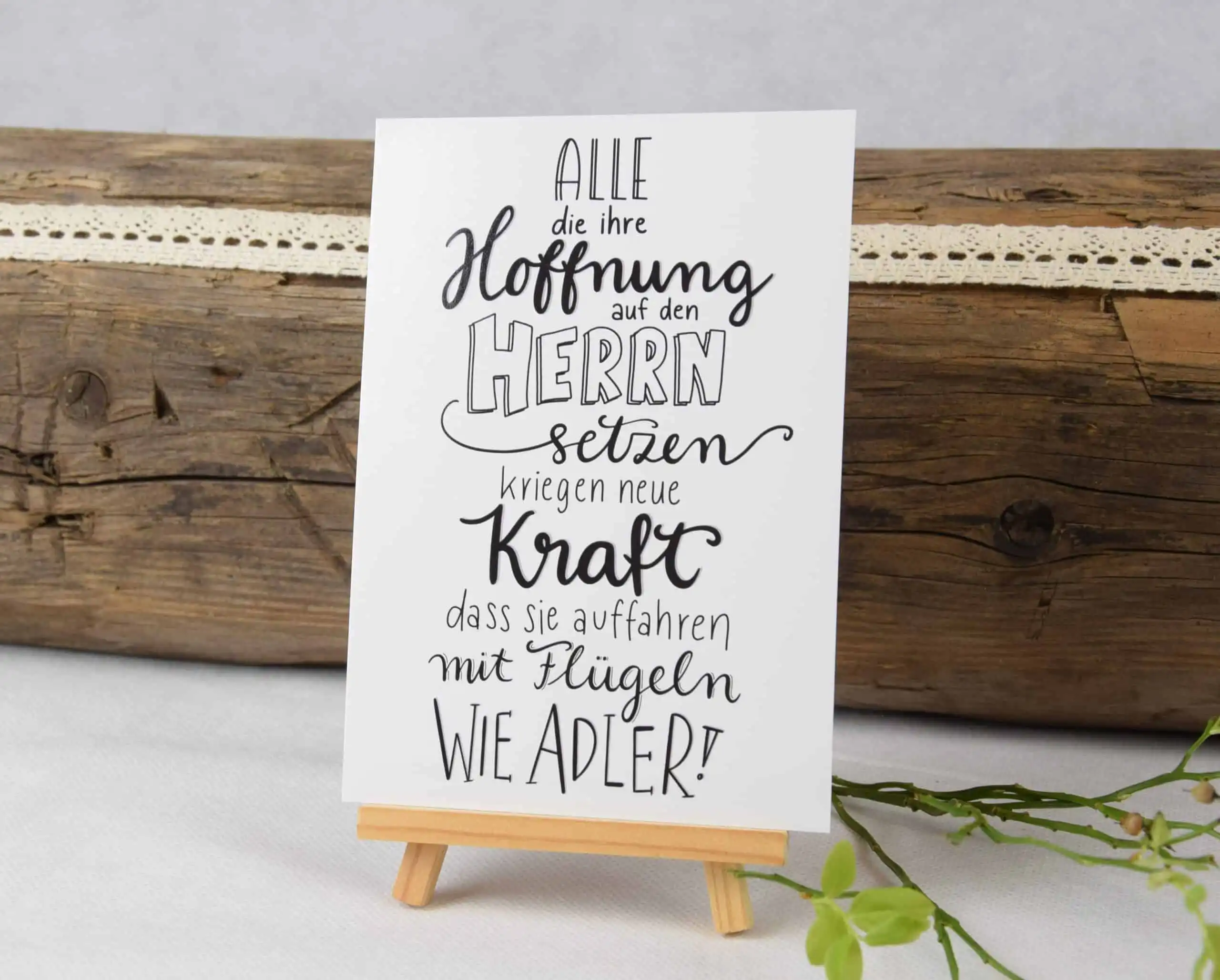 Karte Flügel wie Adler 2 Gottesbild, christliche Bibelsprüche, christliche Messe Deko, christliche Sprüche auf Karte.