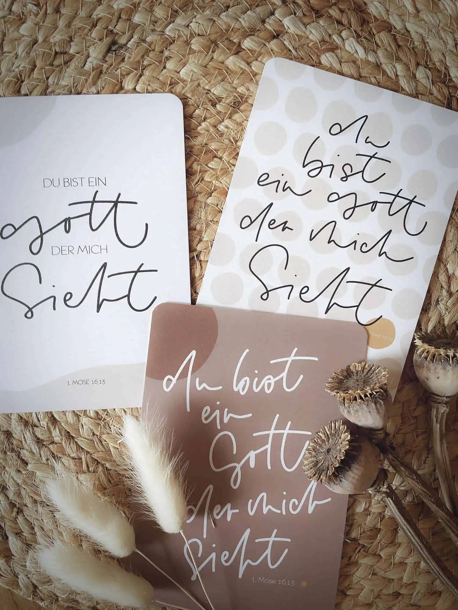 Gottesbotschaften auf Karten für christliches Zuhause, Inspiration, Glaube, biblische Zitate.