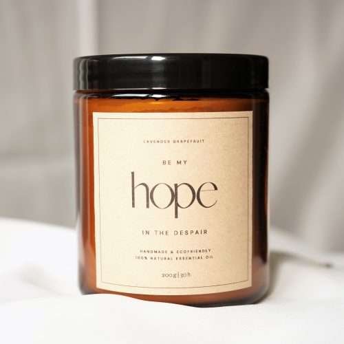 christliches Produkt Duftkerze "BE MY HOPE" | 100% handgemacht