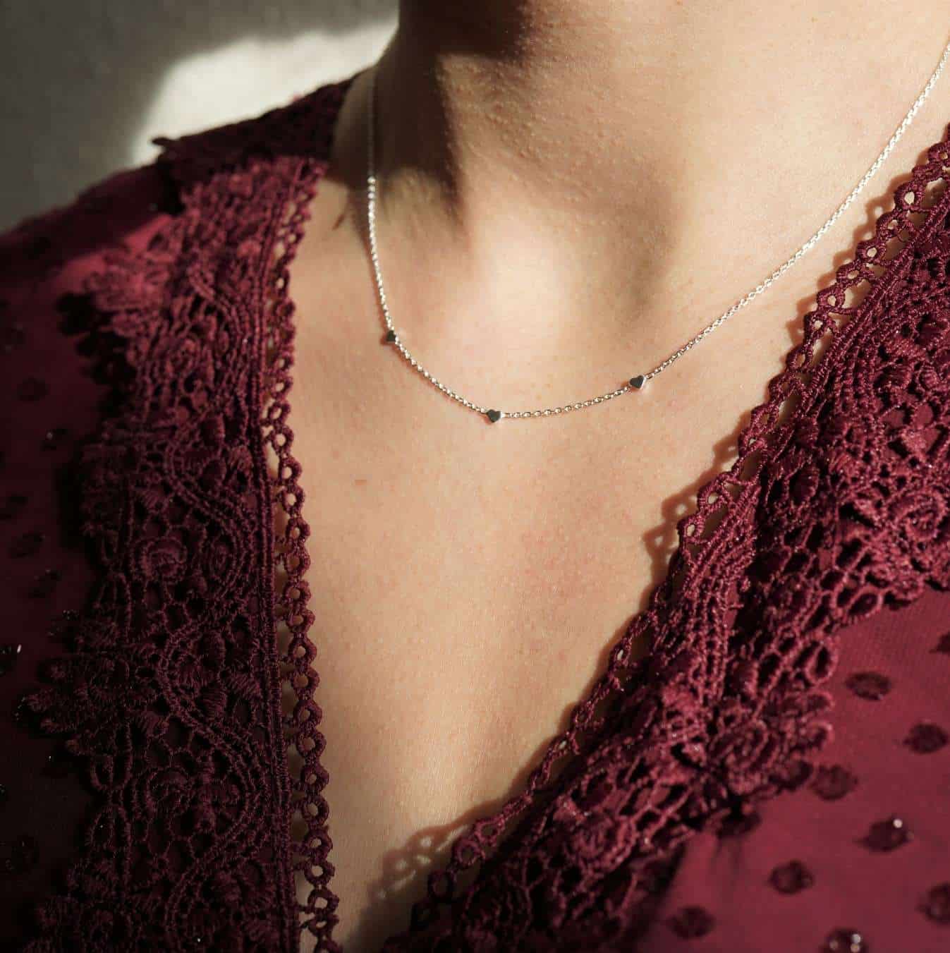 Endless Love | Christliche Kette – 925 Sterling Silber vergoldet – 42cm Länge – gold/roségold/silber 6 Halskette mit Herzanhänger auf christlicher Mode-Website, Ausdruck von Glauben und Stil.
