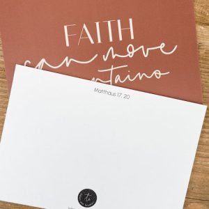 Postkarte Faith can move mountains