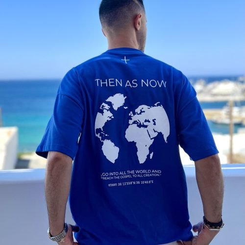 christliches Produkt Heavy Oversize T-Shirt - "WORLD"