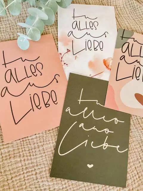 Handgeschriebene Liebesbotschaften für christliche Inspiration, liebevolle Grußkarten, christliche Karten, christliche Grußkarten, christliche Botschaften.