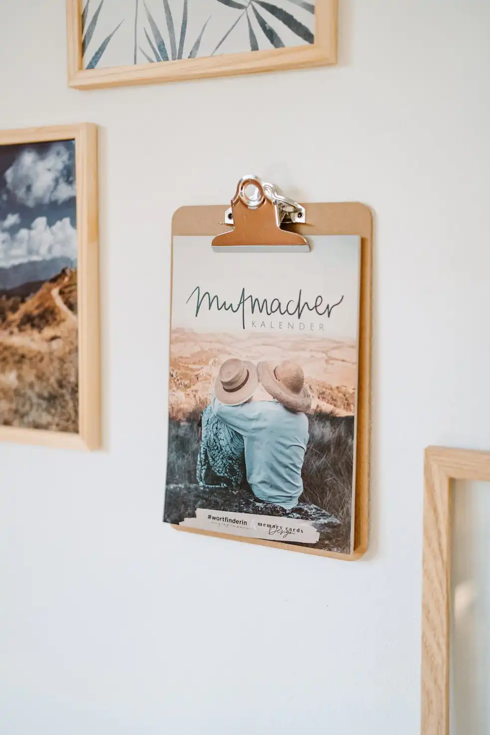 Mutmacher KALENDER DIN A5 auf Klemmbrett ohne Kalendarium l Ewiger Kalender 4 Gottesdienst Kalender für Frauen, christliche Women, spirituelles Geschenk.