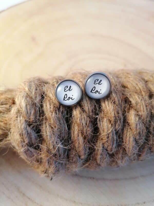 Hochwertige Christliche Ohrringe mit "El Roi" Motiv, Geschenkidee für Glaubensfreunde.