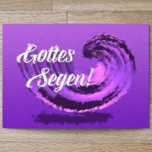 Postkarte „Gottes Segen!“ zum verschenken von undarstellbar.com
