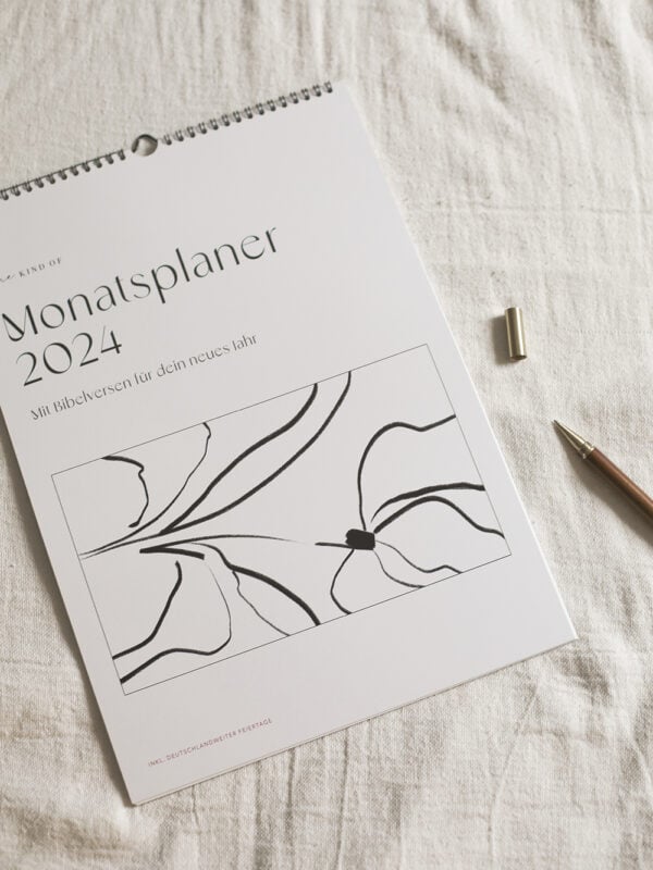 Gebets- und christlicher Monatsplaner für 2024 – Glaube, Bibel, Inspiration.