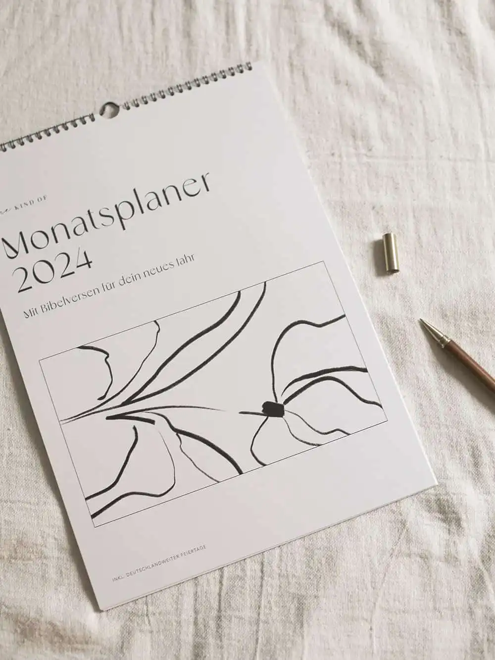 Gebets- und christlicher Monatsplaner für 2024 – Glaube, Bibel, Inspiration.