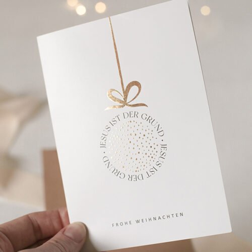 christliches Produkt Weihnachtskarte mit Umschlag – Jesus Ist Der Grund