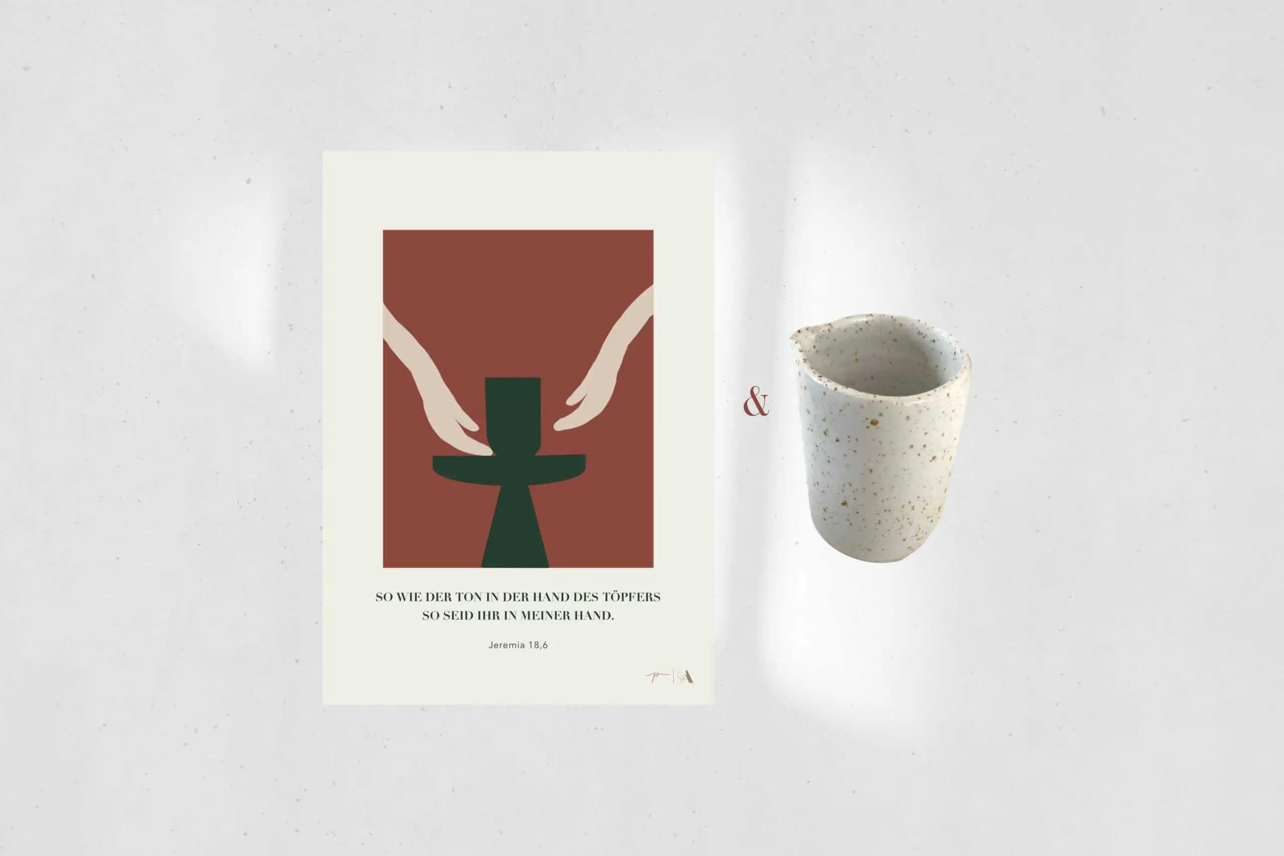Gottesbild, christliche Marken, christliche Tasse, christliche Illustration, christliches Design.