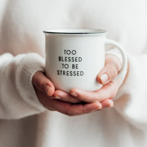 christliches Produkt Too blessed to be stressed - Tasse