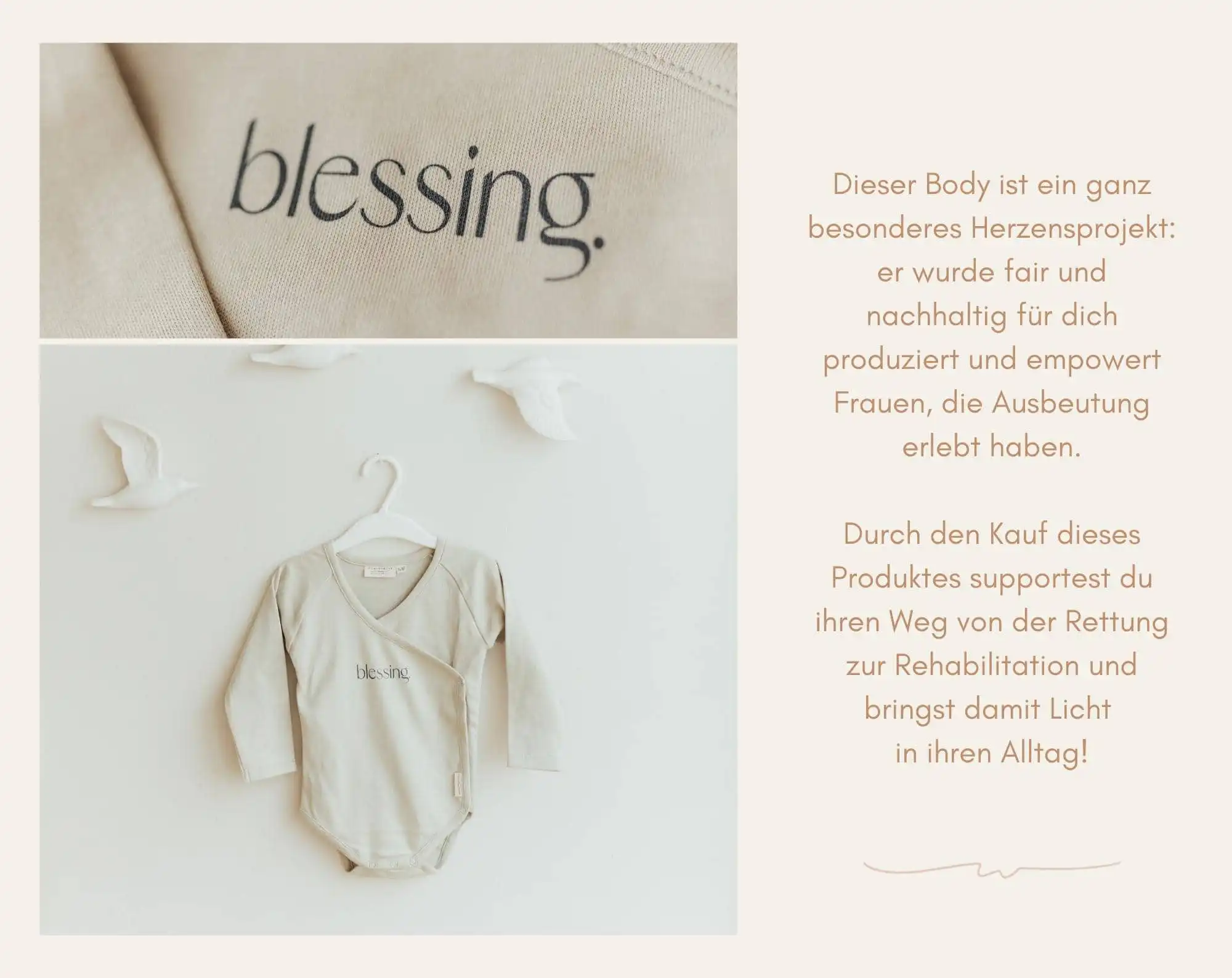 Babybody - BLESSING 4 Blessing Body Kleidung für Frauen, nachhaltiges christliches Design deutschlandweit.