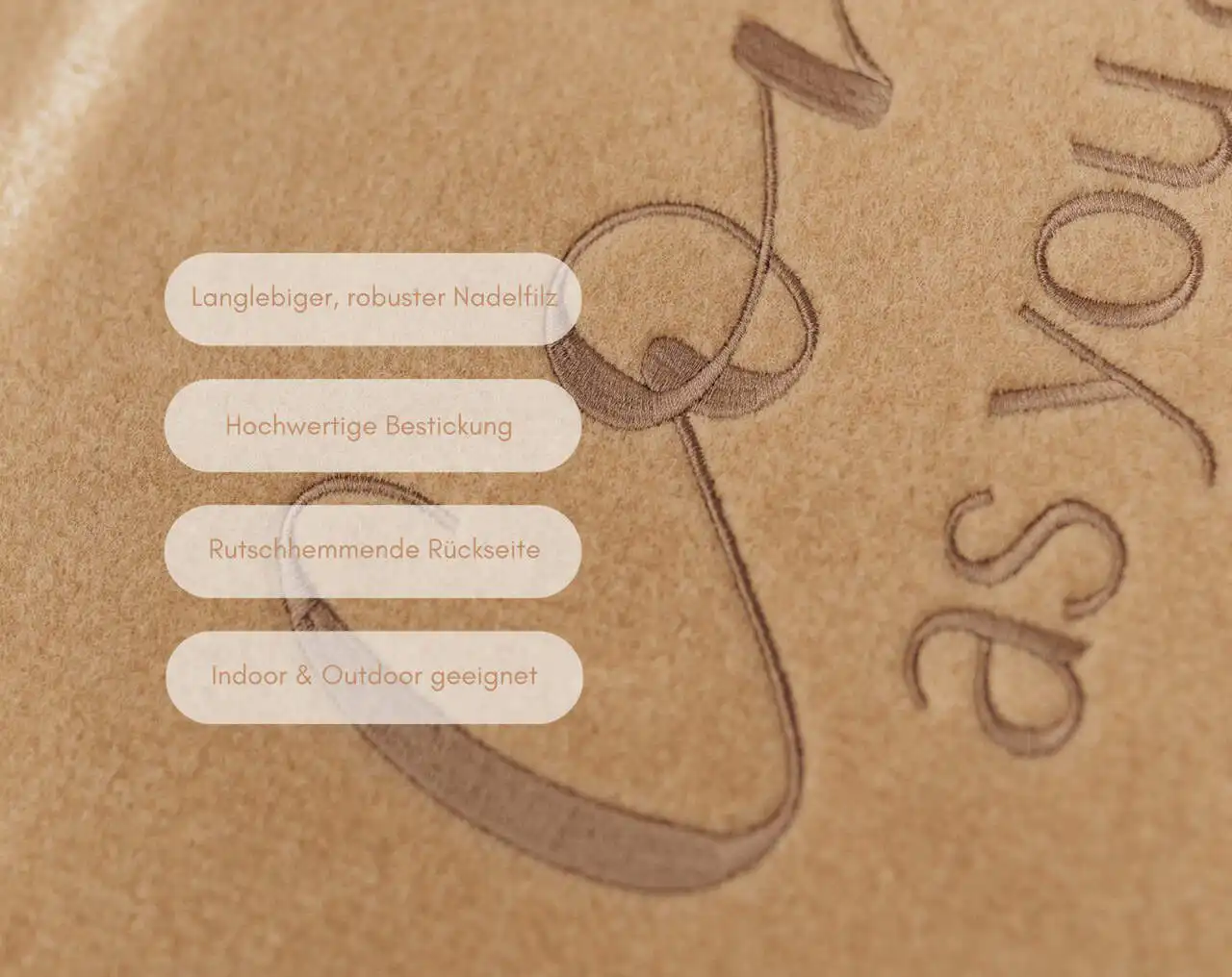 Come as you are | Christliche Fußmatte – robustes Nadelfilz – 40x60cm 2 Hochwertige christliche Grußkarten mit hochwertiger Bestickung und naturbelassenem Design.