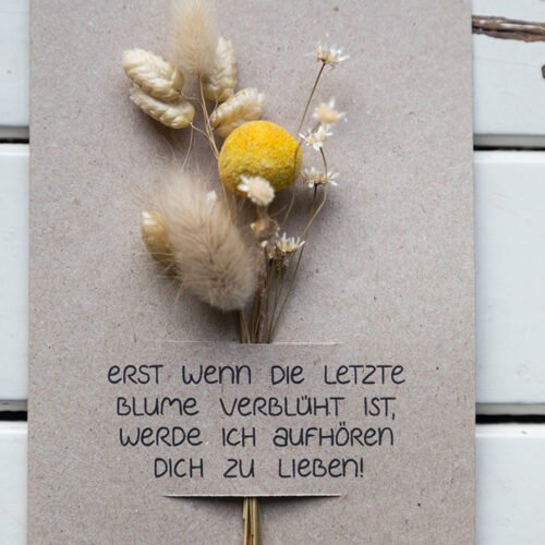 christliches Produkt Klappkarte A6 "Letzte Blume"