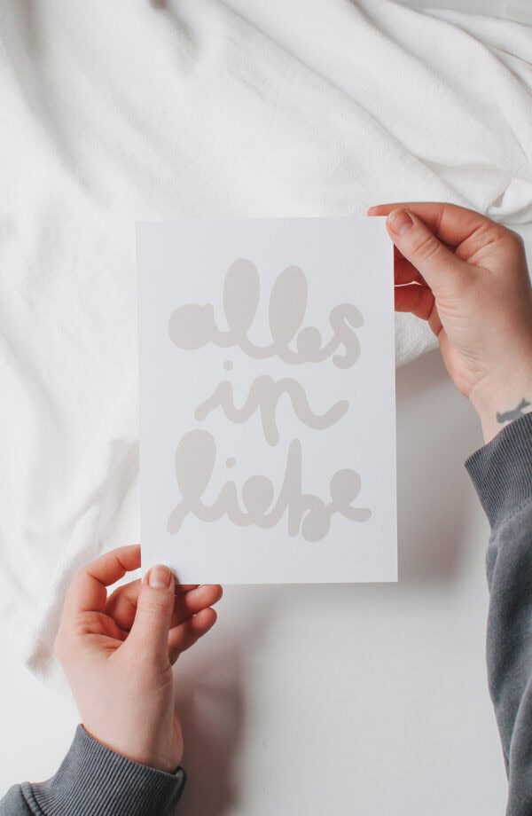 Glaube motiviertes Grußkarten-Design für christliche Freunde und Familie.