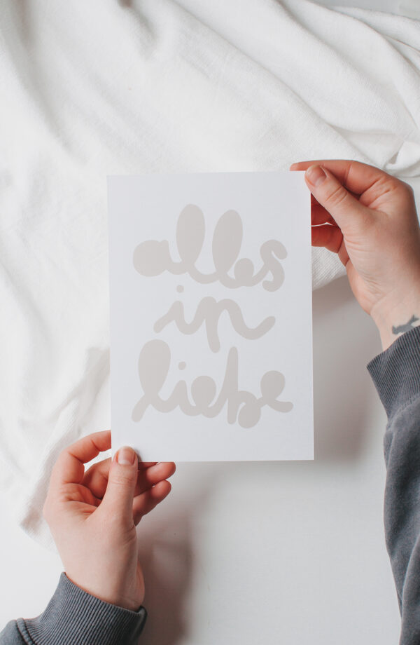 Glaube motiviertes Grußkarten-Design für christliche Freunde und Familie.
