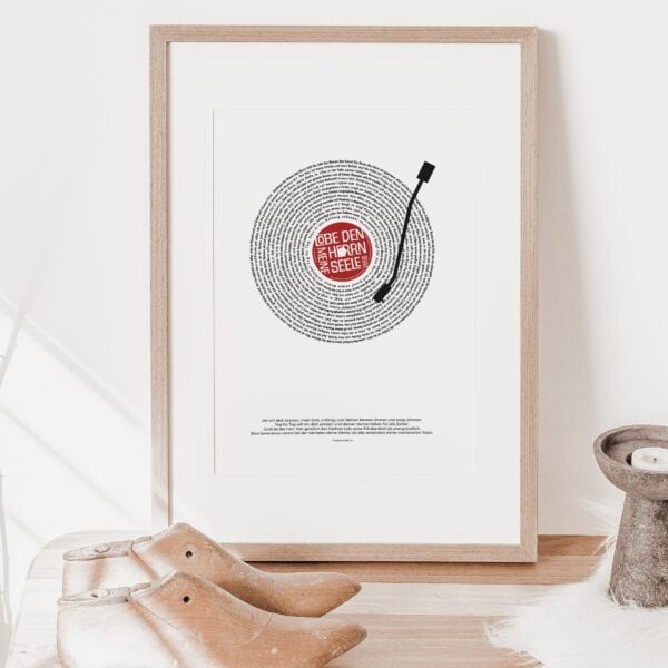 Gospel Kunstposter mit christlicher Botschaft und modernem Design.