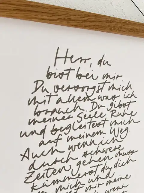 Poster Psalm 23 3 Seelsorge christliche Zitate Bibelvers christliche Inspiration kreative Wanddekoration Christian Gifts Gebetsanliegen Gebetsschrift.