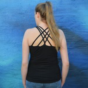 not a horse – Women Top Logo model back