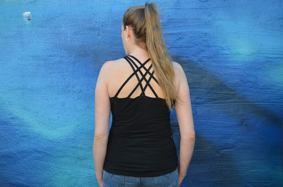 not a horse – Women Top Logo model back