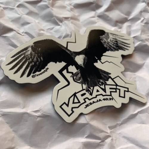 christliches Produkt "Kraft" Magnet - christliches Adler Motiv