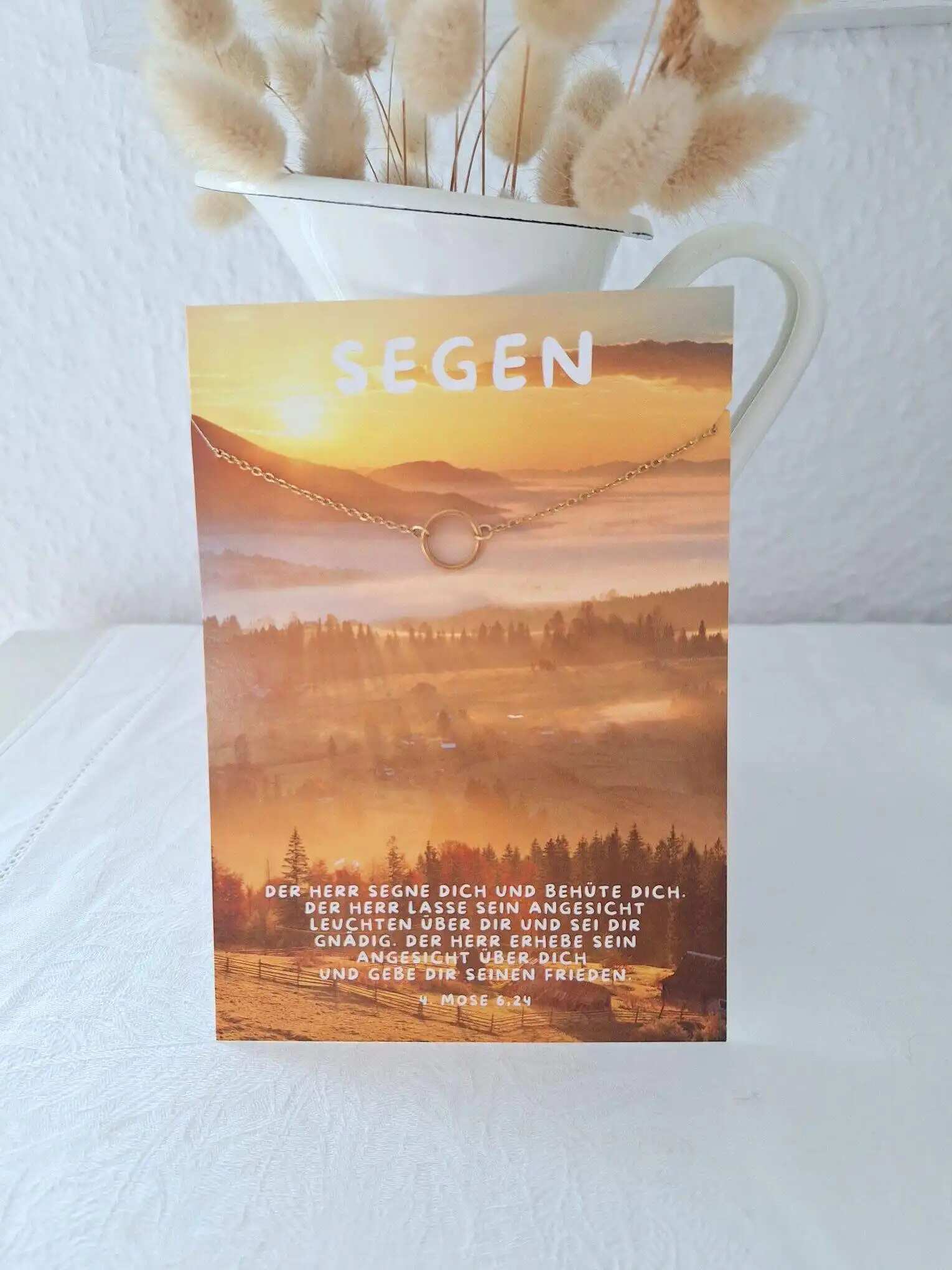 Helping hand necklace with biblical verse, religious jewelry for Christians, faith gift idea.