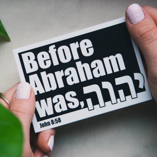 christliches Produkt 10 Sticker - BEFORE ABRAHAM WAS