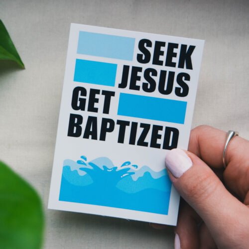 christliches Produkt 10 Sticker - GET BAPTIZED