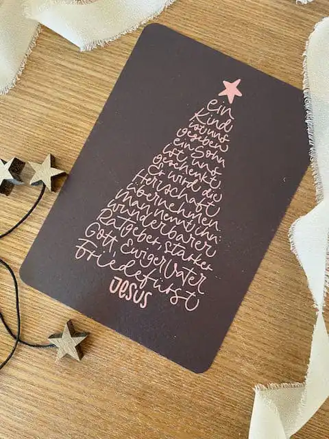 Weihnachtskarte "Friedefürst" 2 Glaube, Liebe, Hoffnung – Christliche Karten und Geschenke auf Mookho.de.