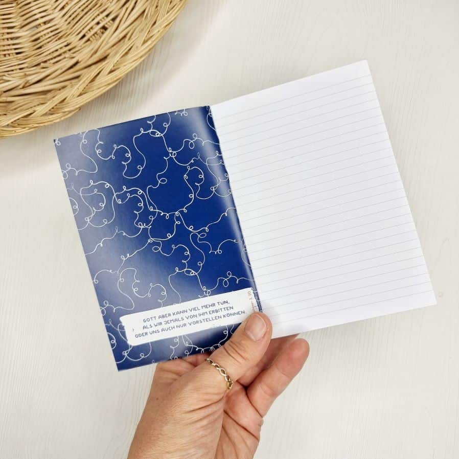 Notizheft Let Go and Let God 2 Gebetstext auf christlichem Notizbuch, christliche Grußkarte, Gebetsnotiz, christliche Inspiration.