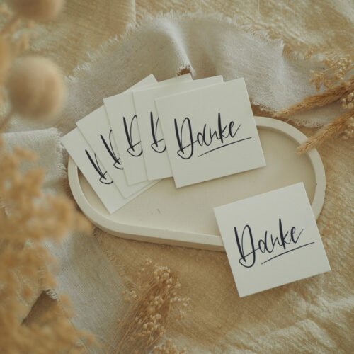 christliche Kleidung Danke, Dankekarten, 6er Minikartenset, Dankeschön Sie kann