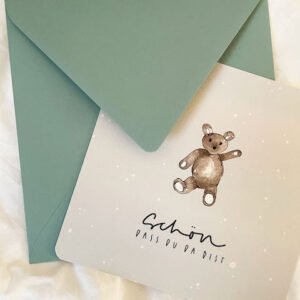 Babykarten zur Geburt, Geburtstag Kindergeburtstag