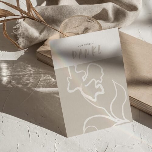christliche Kleidung Von Herzen Danke - Postkarten Set (2 Karten) DIN A6 colibriARTS