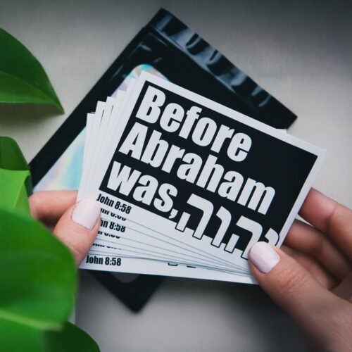 christliche Kleidung 10 Christliche Sticker – ABRAHAM | Bibelvers Aufkleber für Evangelisation, Gemeinde, Jugendgruppe und Alltag – wetterfest und ablösbar mookho