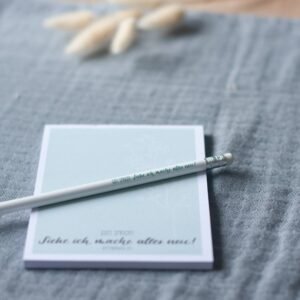 Schreibset zur Jahreslosung 2026 mit Notizblock und Bleistift, christliches Geschenk mit Bibelvers Offenbarung 21,5