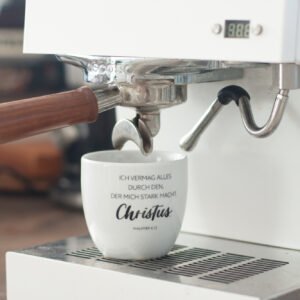 Christliche Geschenktasse – hochwertig bedruckte Tasse mit Bibelvers Philipper 4,13